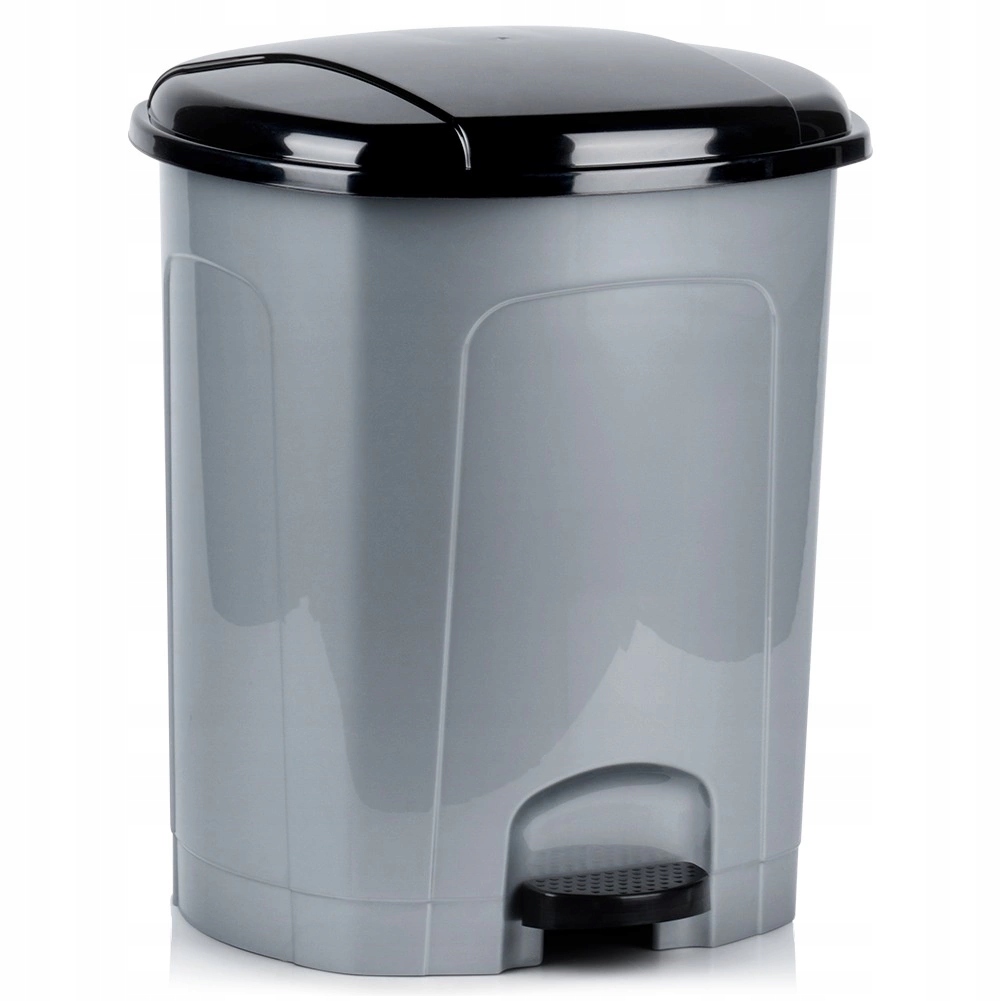 Levně odpadkový koš s plastovým pedálem Šedý 30 L Orion Odolný a prostorný