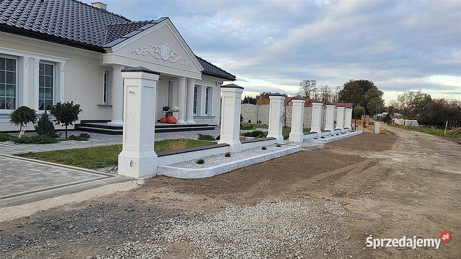 PRESTIŻOWE OGRODZENIA BETONOWE,NOWOCZESNE SŁUPY DWORKOWE,STYLOWE,PAŁACOWE