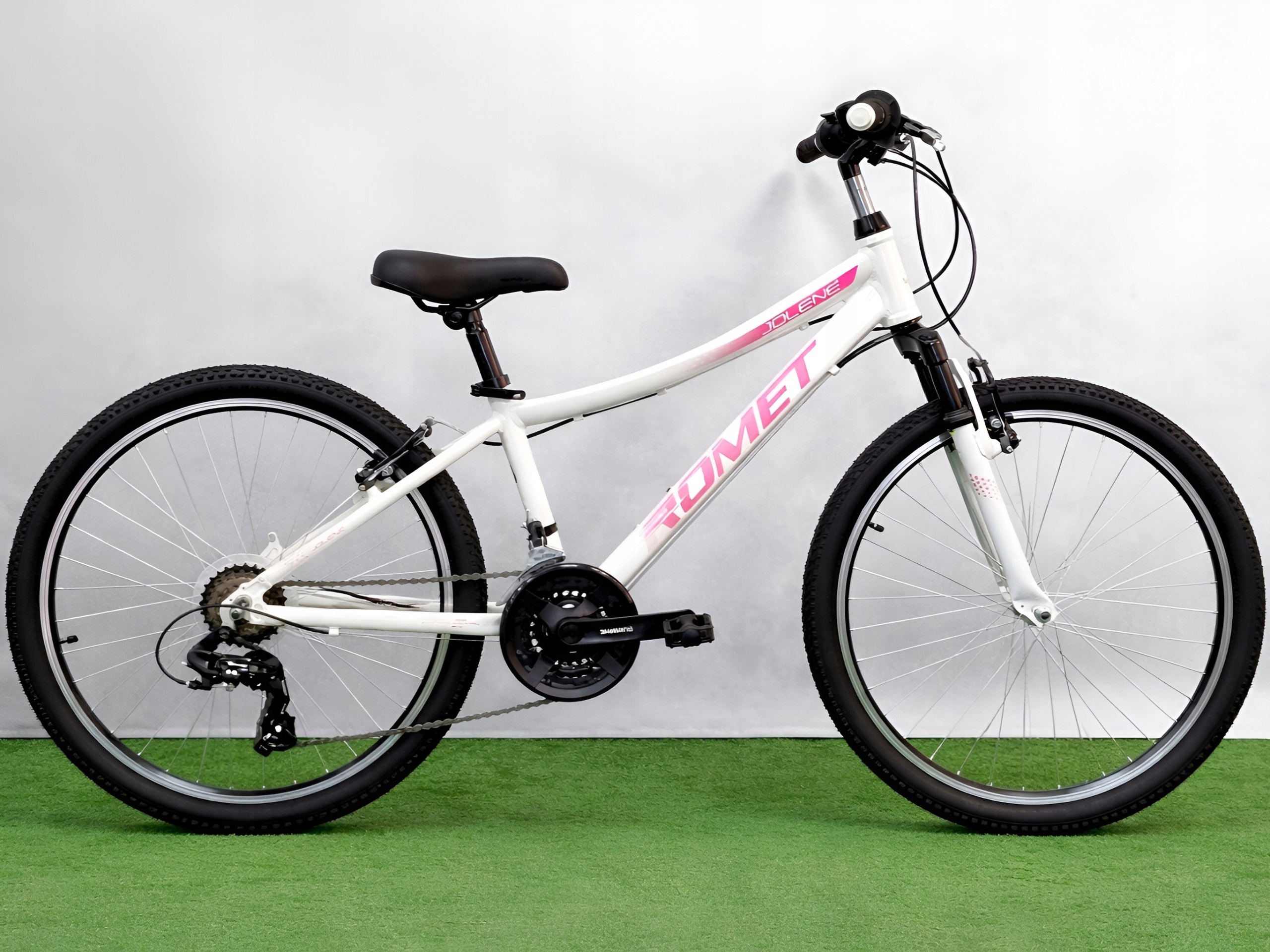 Dziewczęcy Rower Górski 24" Romet Jolene Shimano rama alum. 13" Róż Komunia