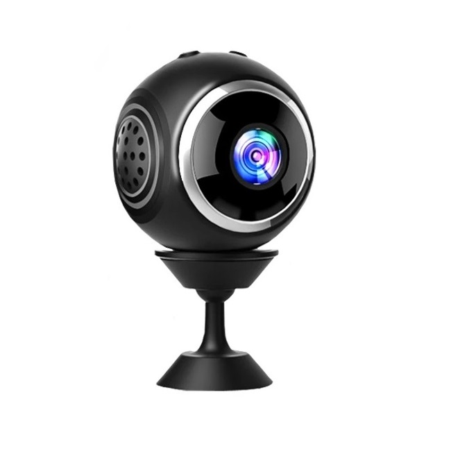 Mini Špionážní Kamera Pro Noční Vidění S Magnet A Držákem Full Hd 1080P Wifi