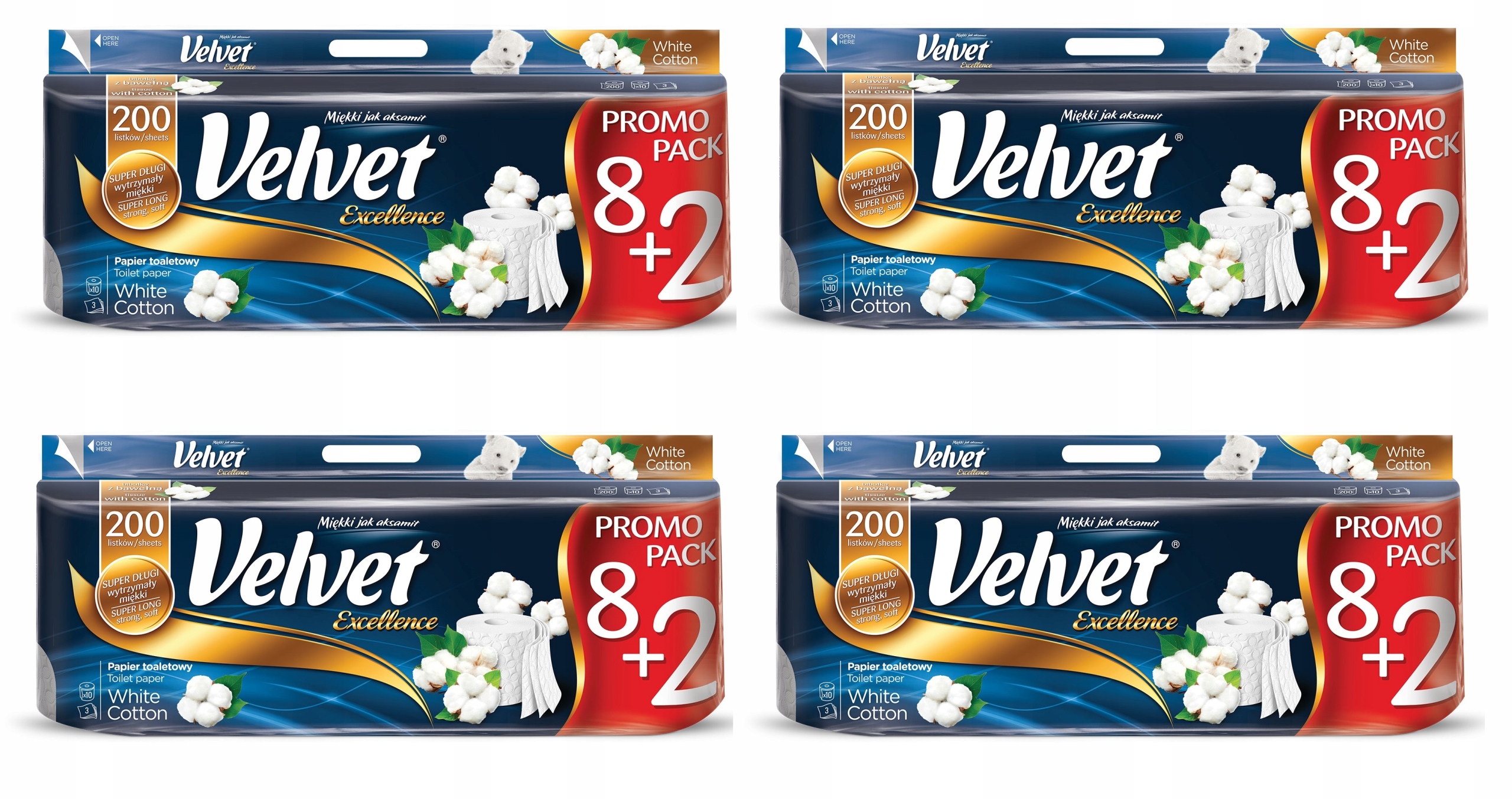 

Velvet Excellence Cotton Papier Toaletowy A'40