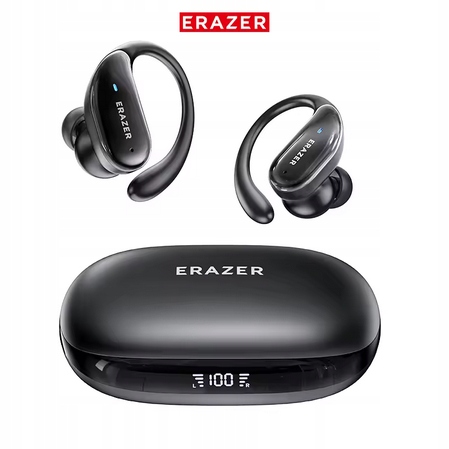 Słuchawki dokanałowe bezprzewodowe Erazer XT80 Pro Bluetooth 5.3 Czarne