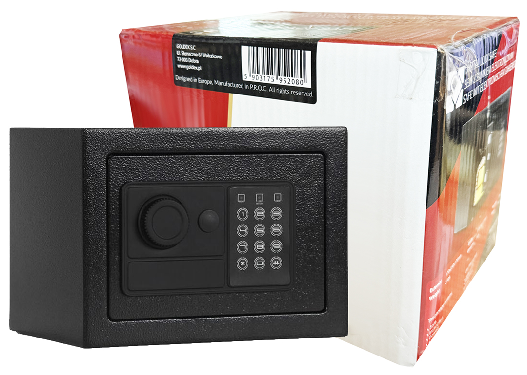 Sejf Opticum Compact elektroniczny zamek Led stalowy klucze