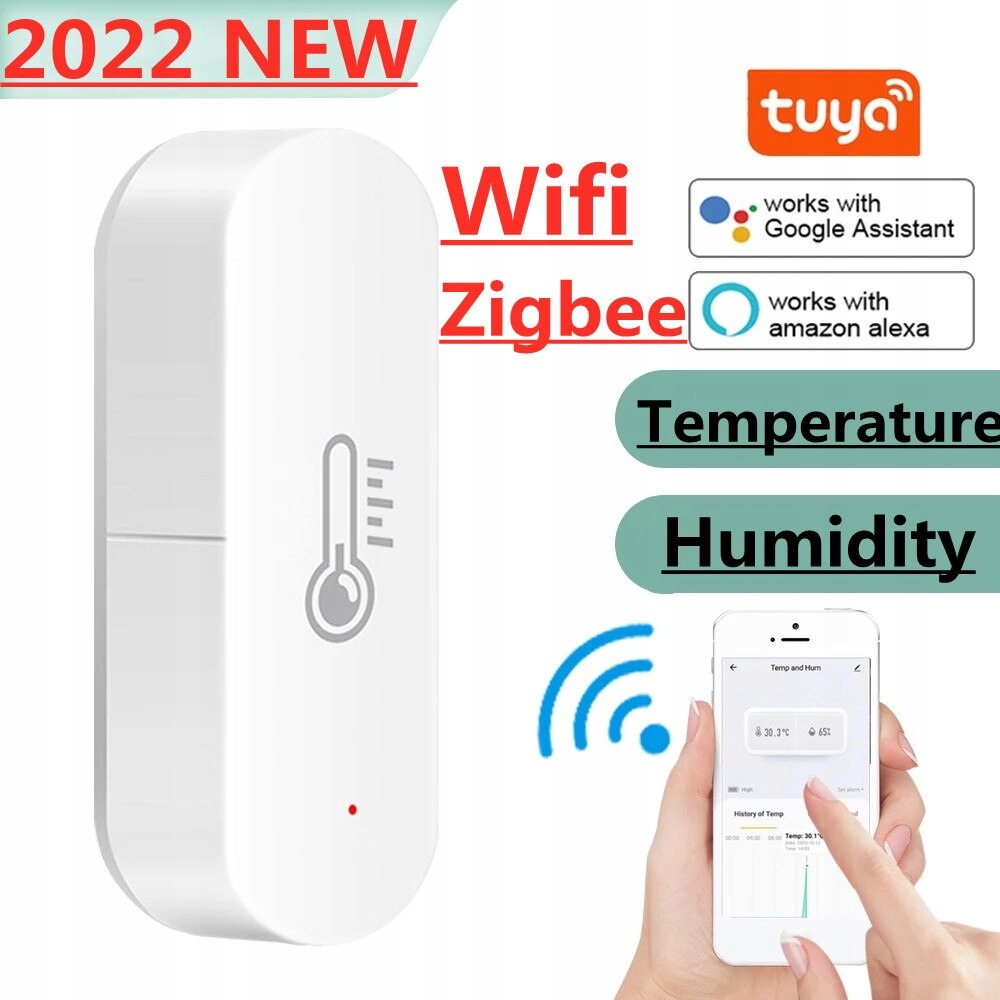 WiFi Zigbee Smart Temperature Humidity Sensor Sklep, Opinie, Cena w Allegro.pl