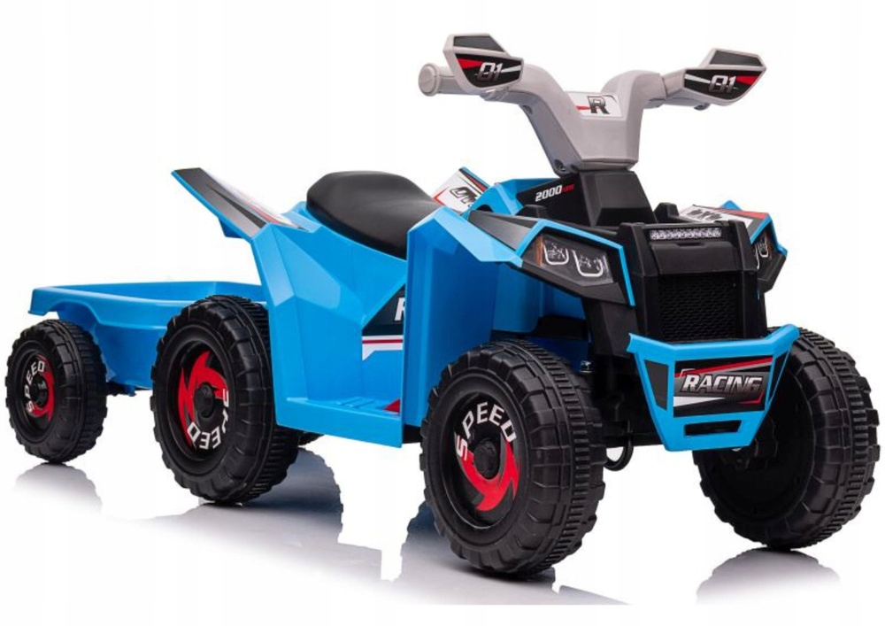 Quad Na Akumulator XMX630T Niebieski Z Przyczepą