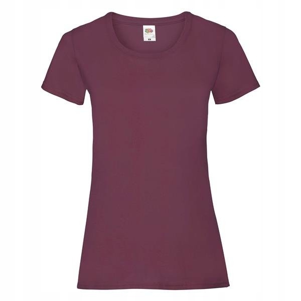 

Koszulka Damska Fruit Of The Loom T-shirt Burgun S