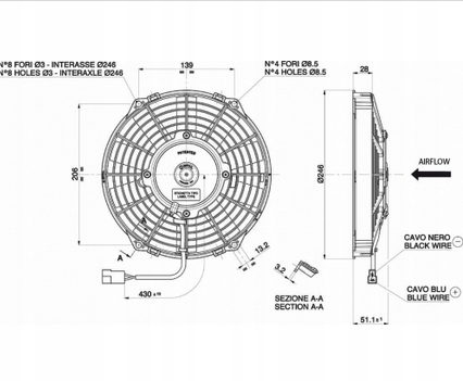 VA07-AP12/C-31A - ВЕНТИЛЯТОР ОЖОГ VA07-AP12 / C-31A 12V