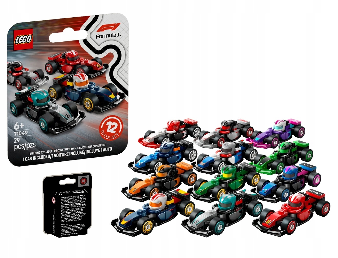 Lego Minibolidy Formule 1 71049 Sběratelské bolidy F1 komplet 12 kusů