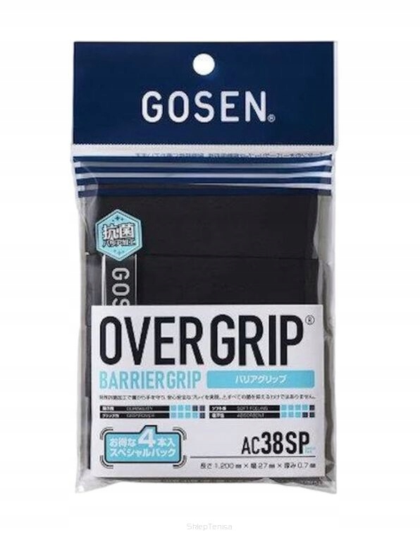 Owijki wierzchnie Gosen Barrier Grip 4P czarne