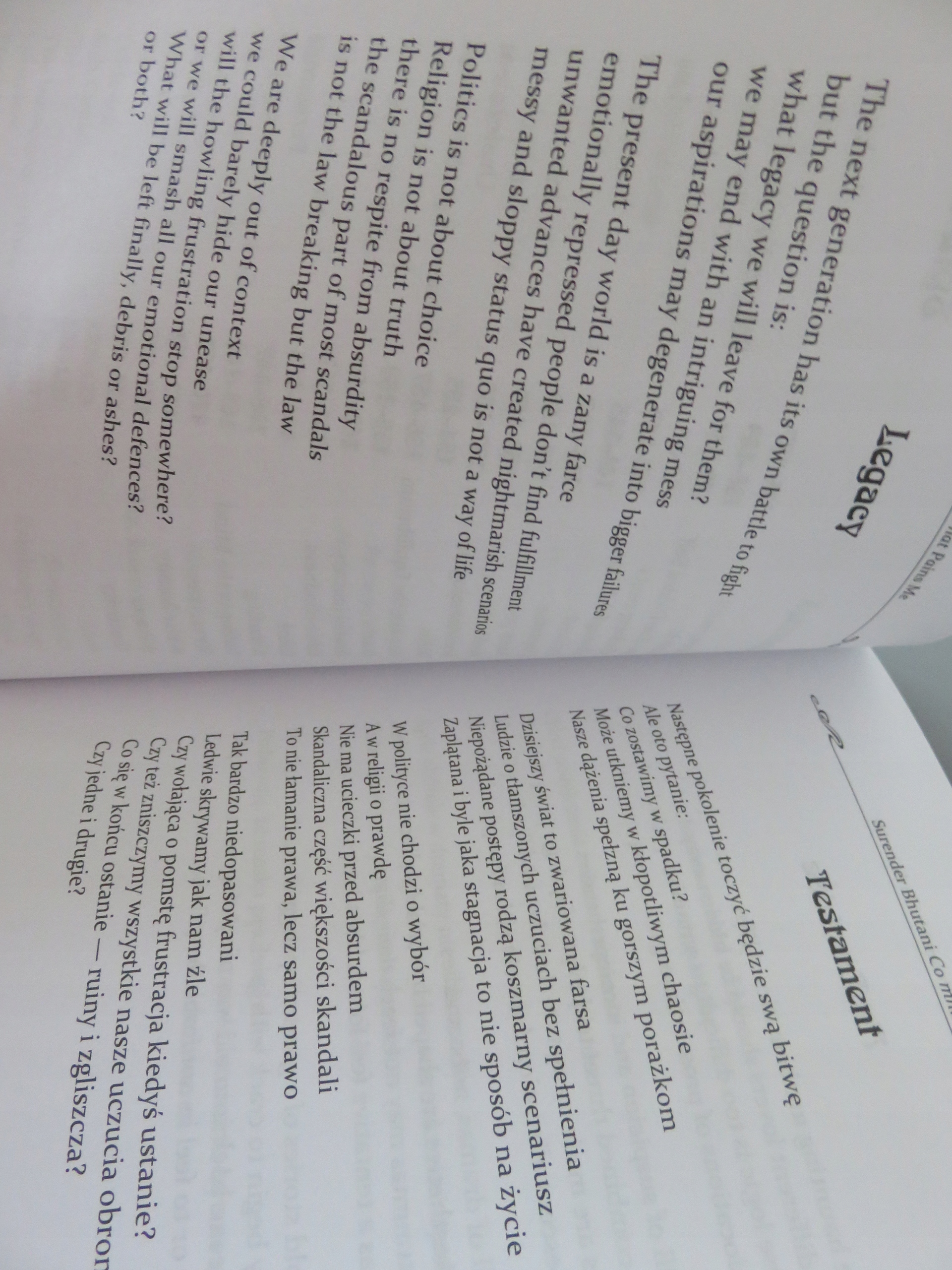 CO MNIE GRYZIE WHAT PAINS BHUTANI Indie poezja Gatunek Poezja