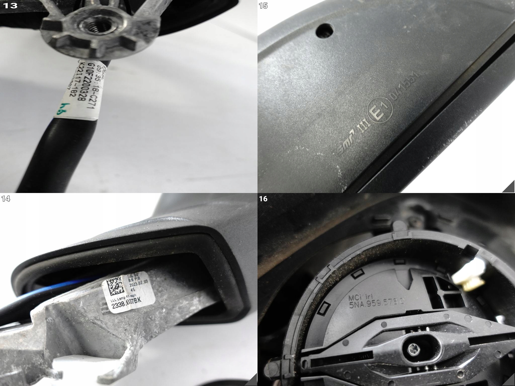 VW GOLF 8 VIII 5H0 5H1 LIFT 19- mirror indicator left 11 PIN EU
