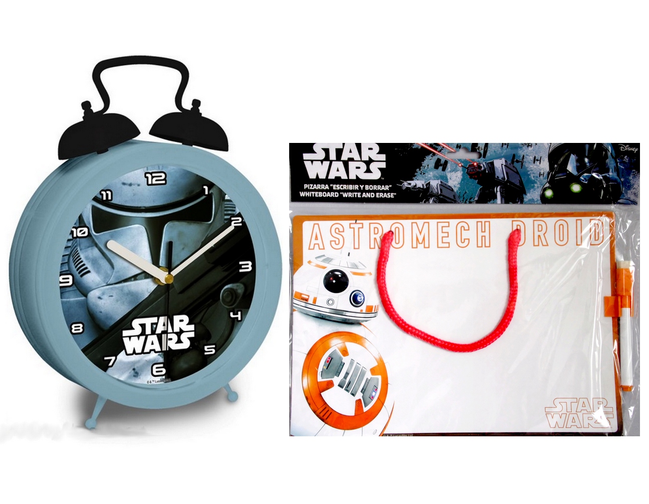 DUŻY zegar Star Wars SZTURMOWIEC wys.29cm + GRATIS tablica sychościeralna EAN (GTIN) 8435333823774