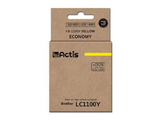 

Tusz Actis KB-1100Y Brother LC980 LC1100HY