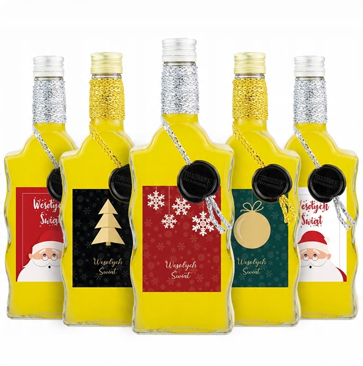 

10X Butelka świąteczna Boże Narodzenie fala 500ml
