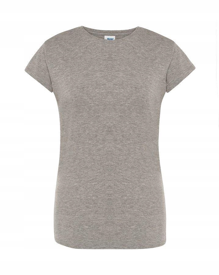 

Gładki t shirt damski Na Lato Comfort Jhk XL