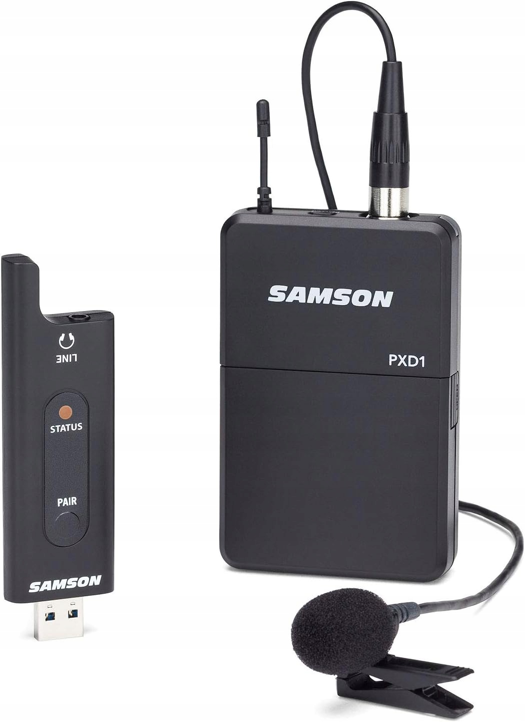 Samson XPD2 Usb Bezdrôtový mikrofónový systém s klopovým mikrofónom a puzdrom