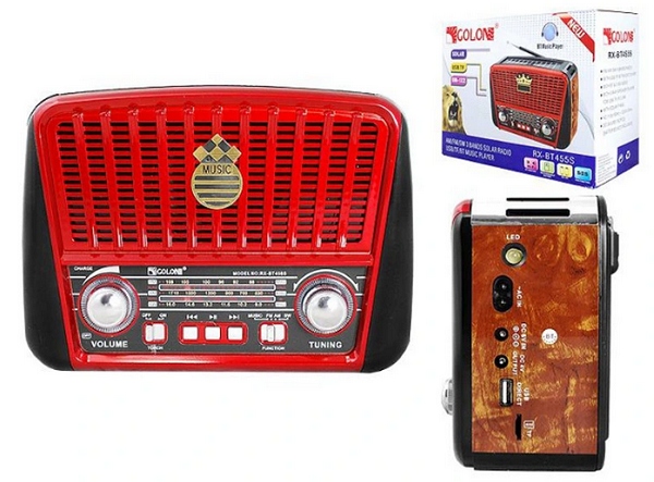 RADIO RETRO SOLARNE AKUMULATOROWE USB GŁOŚNIK Radio AM FM SW