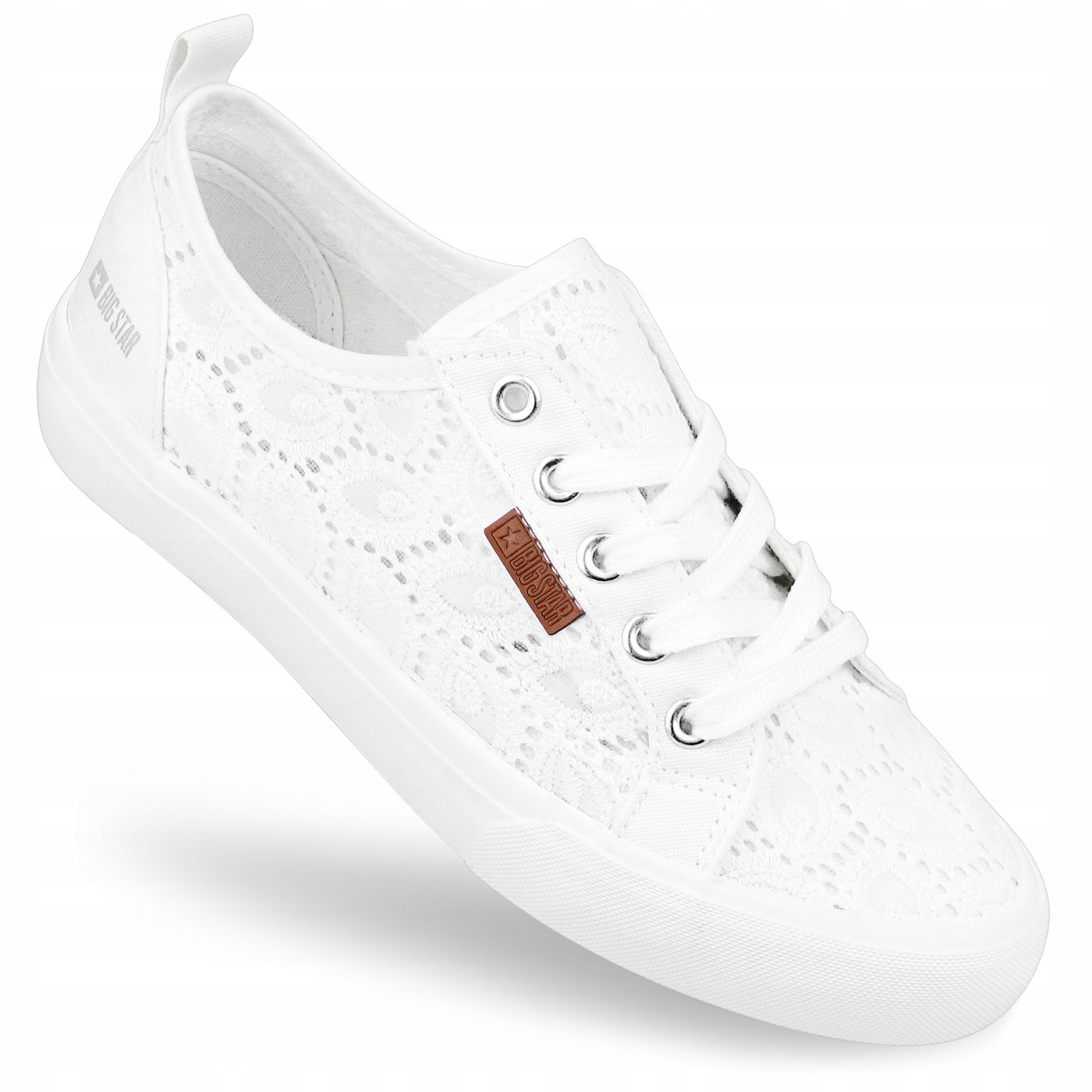 

Buty Big Star Trampki damskie Koronkowe białe 37