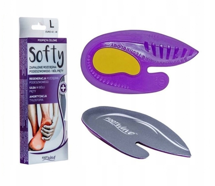 

Wkładki podpiętki footwave softy ból pięty S 35-38