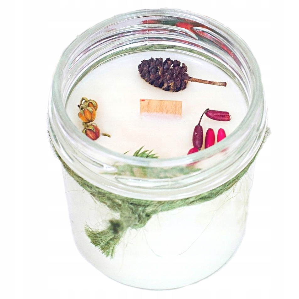 

Świąteczna naturalna świeca sojowa dwa zapachy