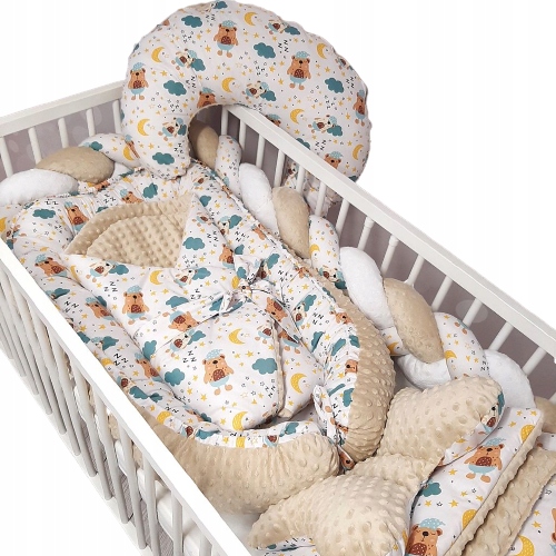 НАБОР ИЗ 7 EL. ДО ДЕТСКАЯ MINKI КОКОН КОСА КРУАССАН