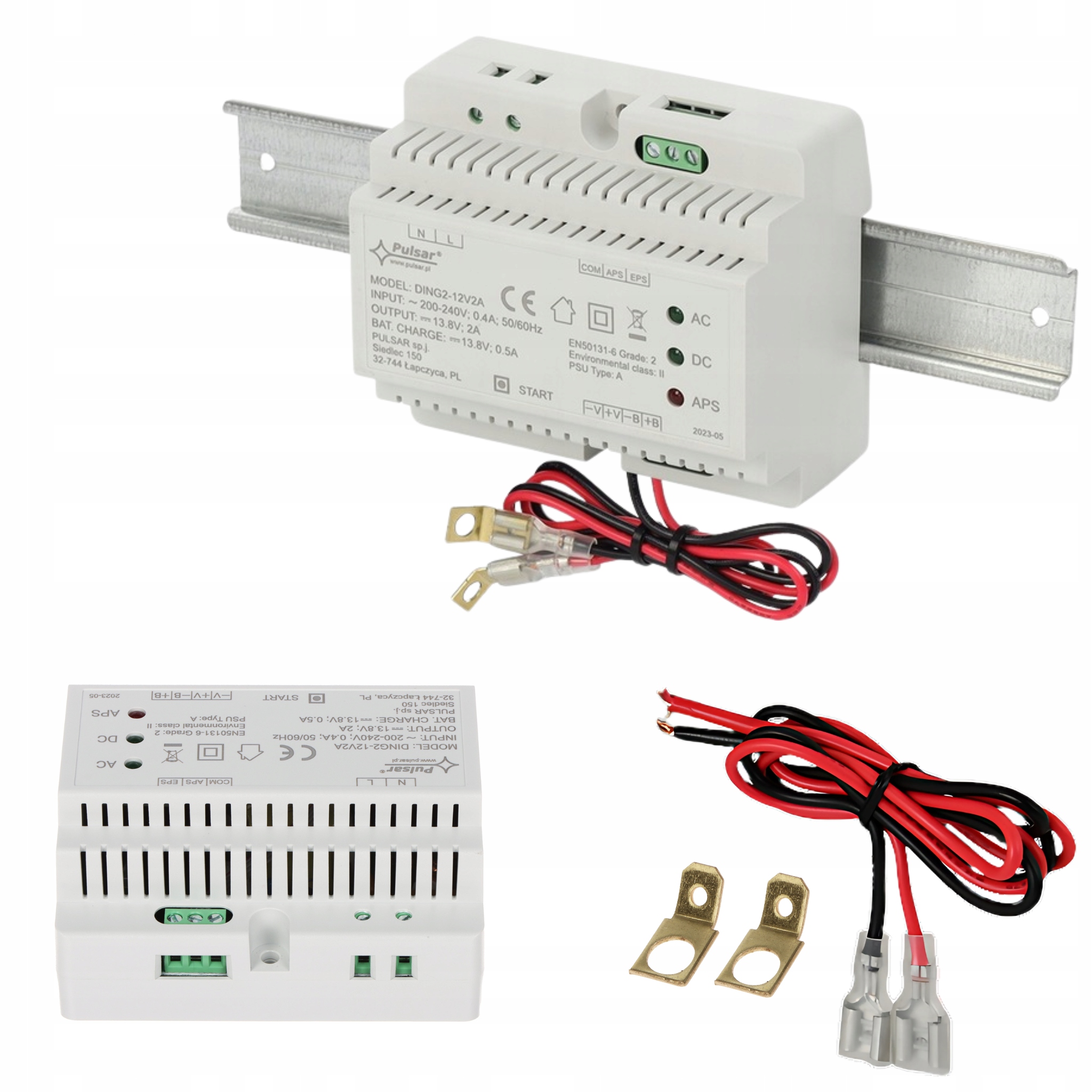 Zasilacz buforowy na szynę Din Pulsar DING2-12V2A 12V DC 2A