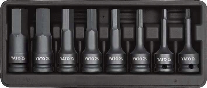YATO ZESTAW UDAROWYCH KLUCZU TRZPIENIOWYCH HEX