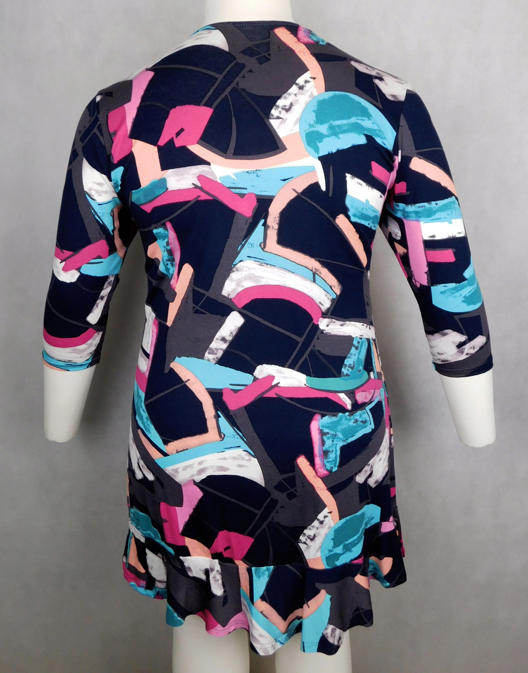 Tunika sukienkowa Plus Size 5XL - 58/60 Kolor wielokolorowy