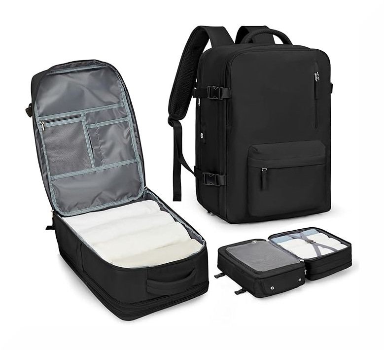 Velké Turistické Příruční Zavazadlo Wonhox Černé XL 47x31x22