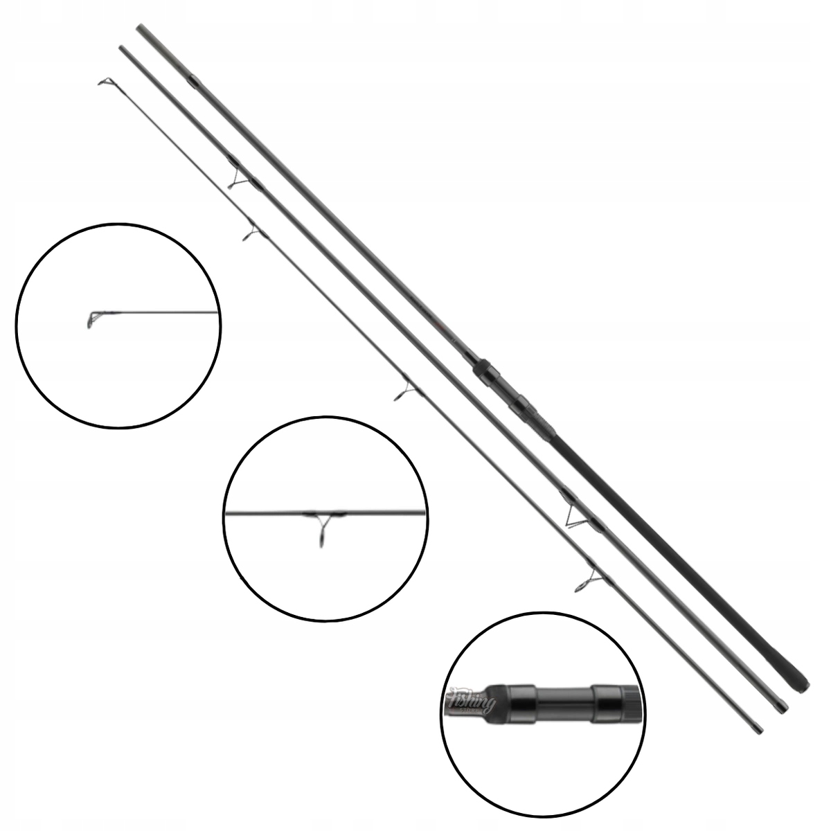 Wędka Daiwa Black Widow Carp Xt 3.60m 3lb (2sec) #50 karpiówka +gratis!