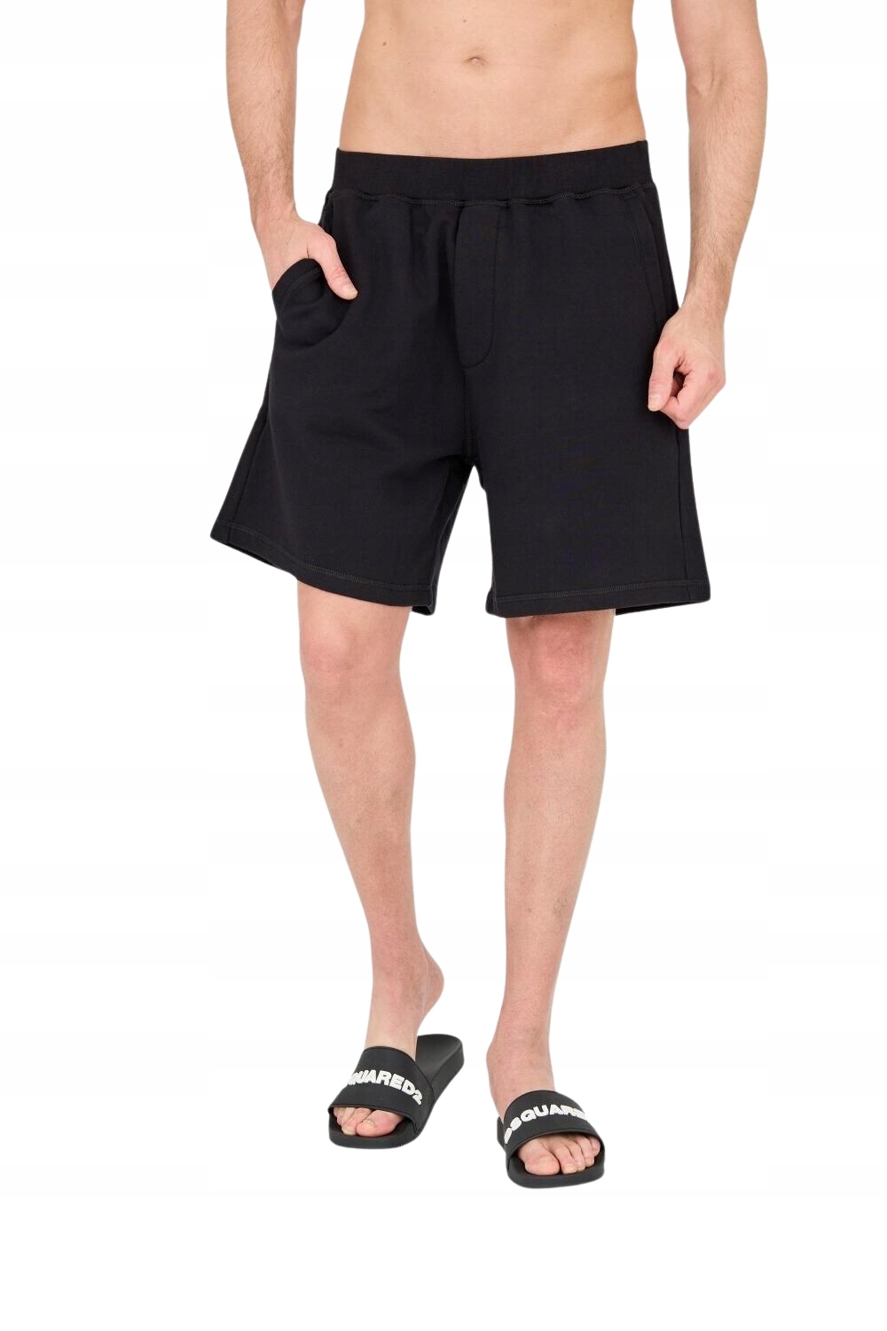 DSQUARED2 Černé bavlněné pánské šortky S