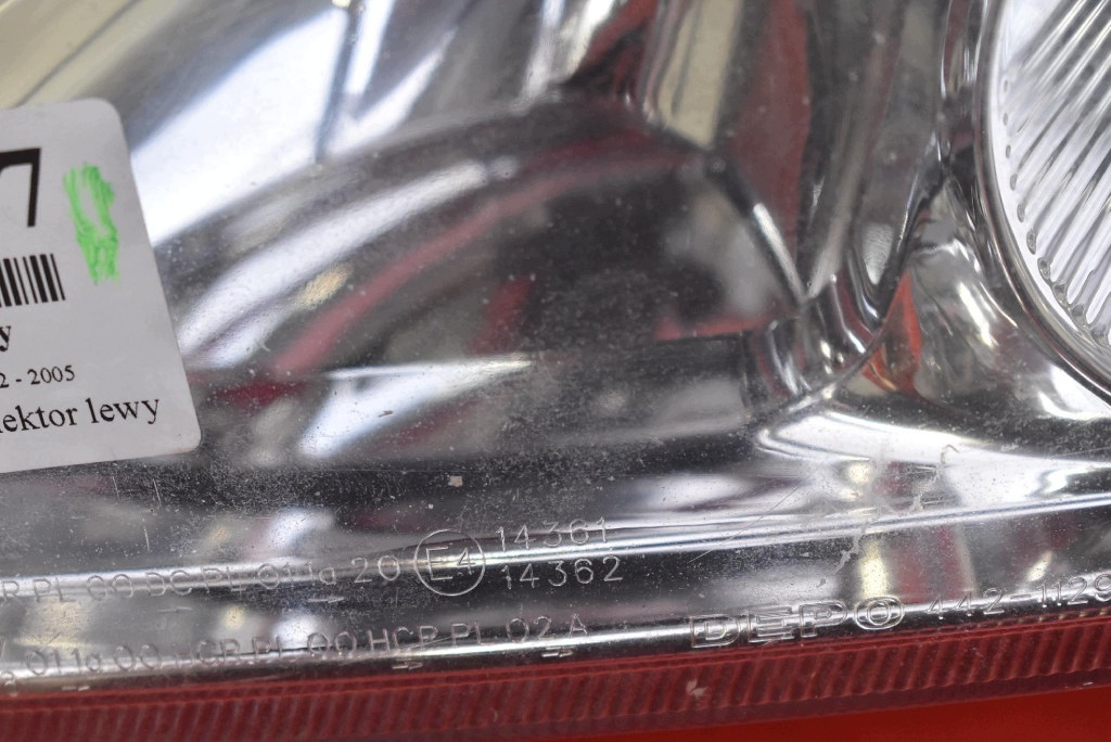 REFLEKTOR left light front lens EU 442-1129L OPEL VECTRA C 02-05