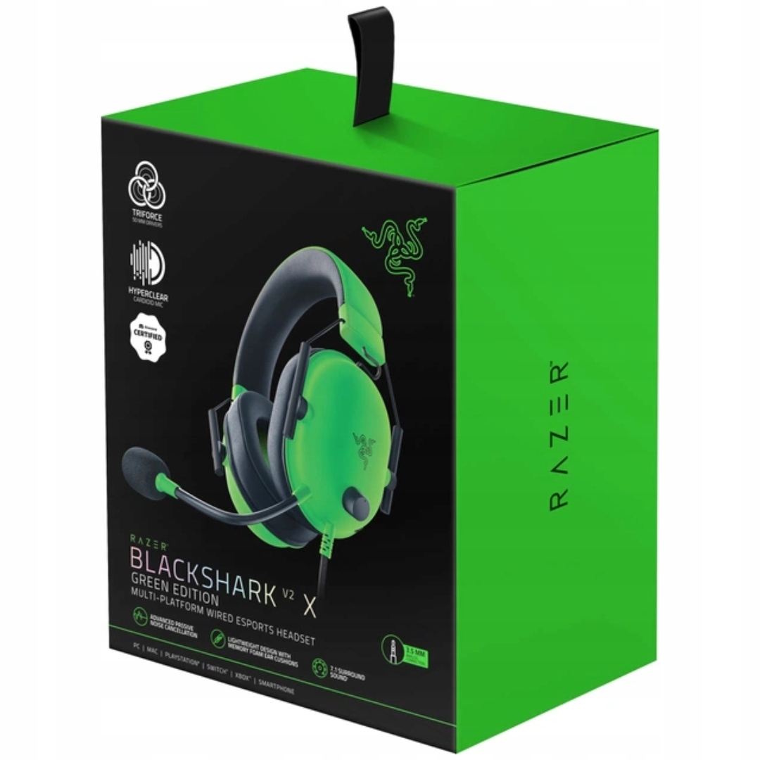 Słuchawki Razer BlackShark V2 X Gaming Mikrofon 50mm Jack 3.5mm