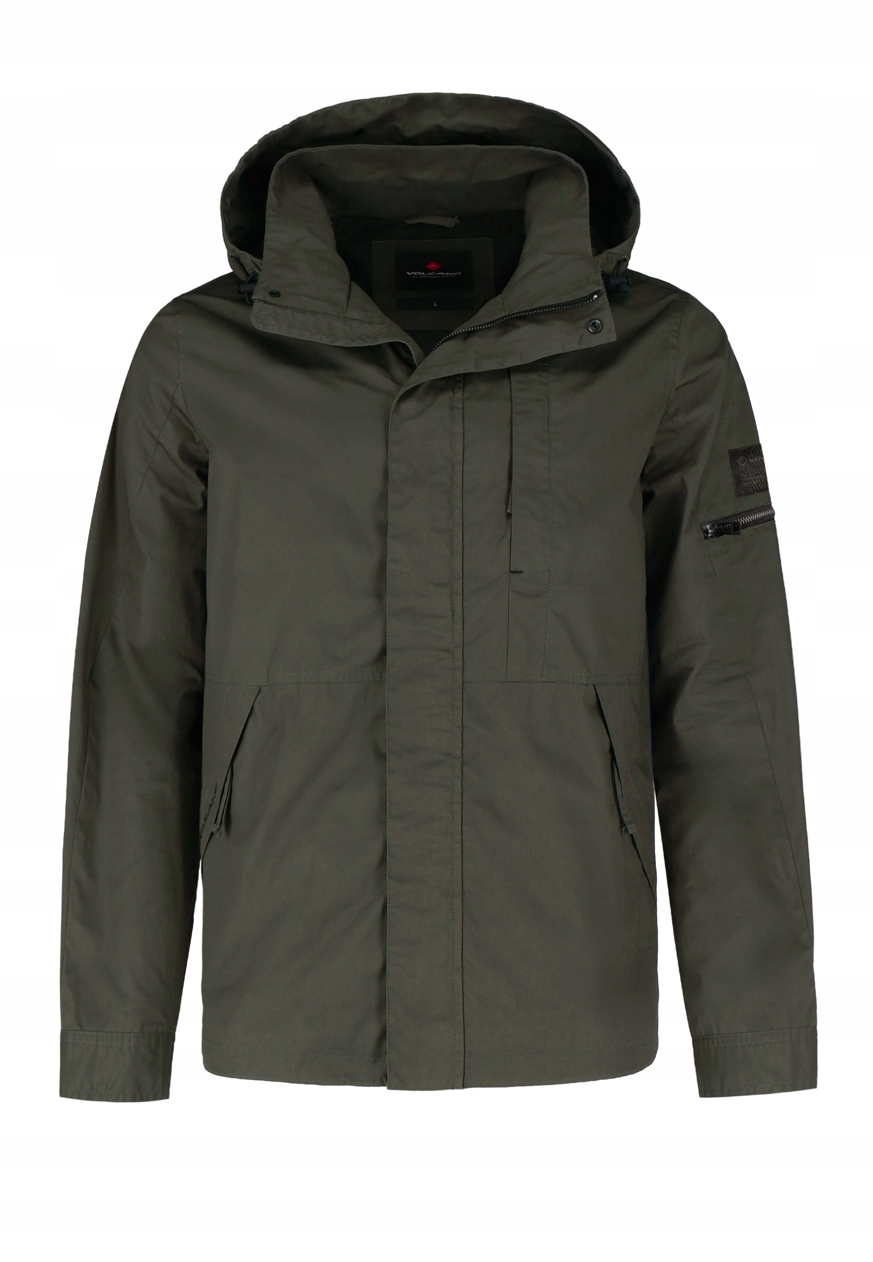 Volcano pánská bavlněná jarní parka bunda s odnímatelnou kapuce J-paxon XL