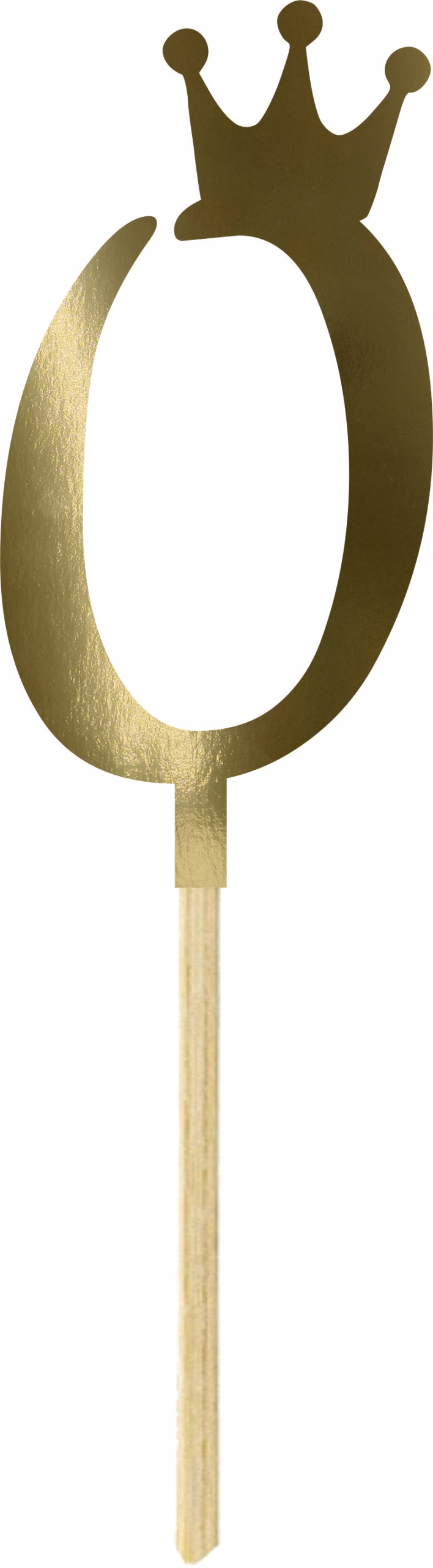 

Złoty Topper Na Tort Na Urodziny Cyfra 0