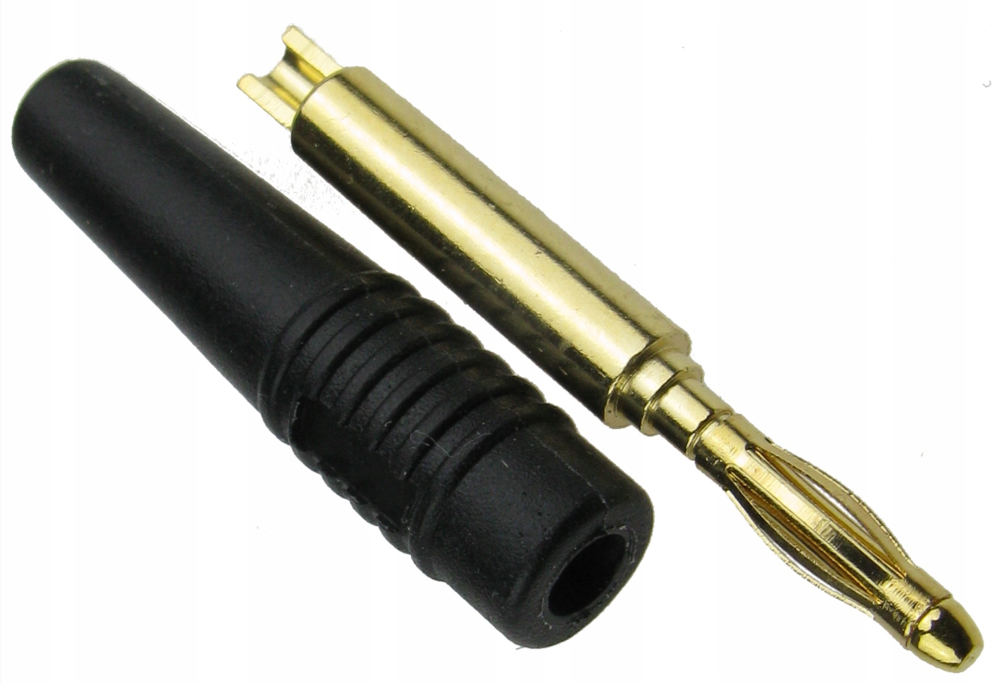 

Wtyk bananowy 2mm spręż. okrągły czarny /3518