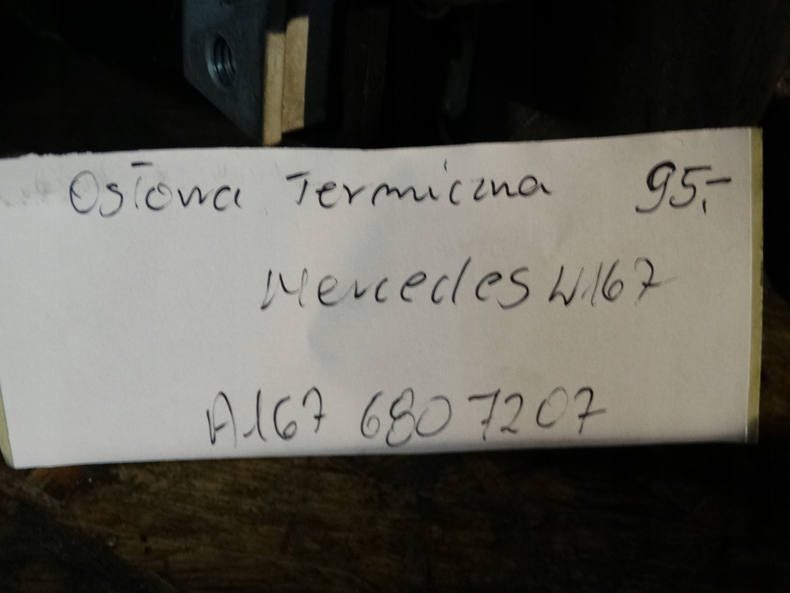 IDEALNA Blende Abdeckung TERMICZNA MERCEDES W167 1
