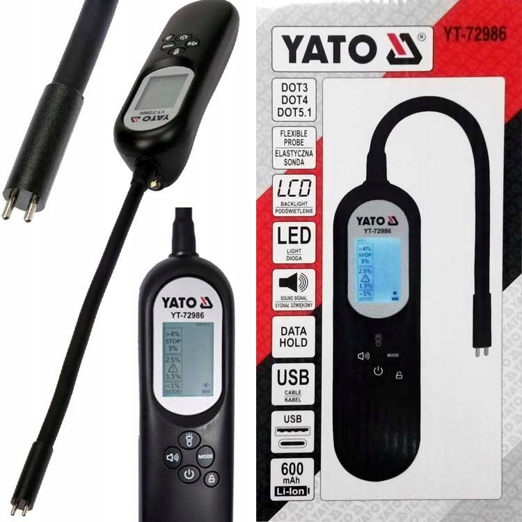 

Tester Cyfrowy Miernik Płynu Hamulcowego Dot 3 4 5