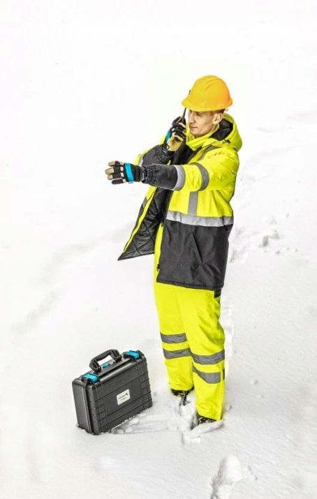 KURTKA OSTRZEGAWCZA WODOODPORNA ROBOCZA OCIEPLANA ROBOCZA Rozmiar M