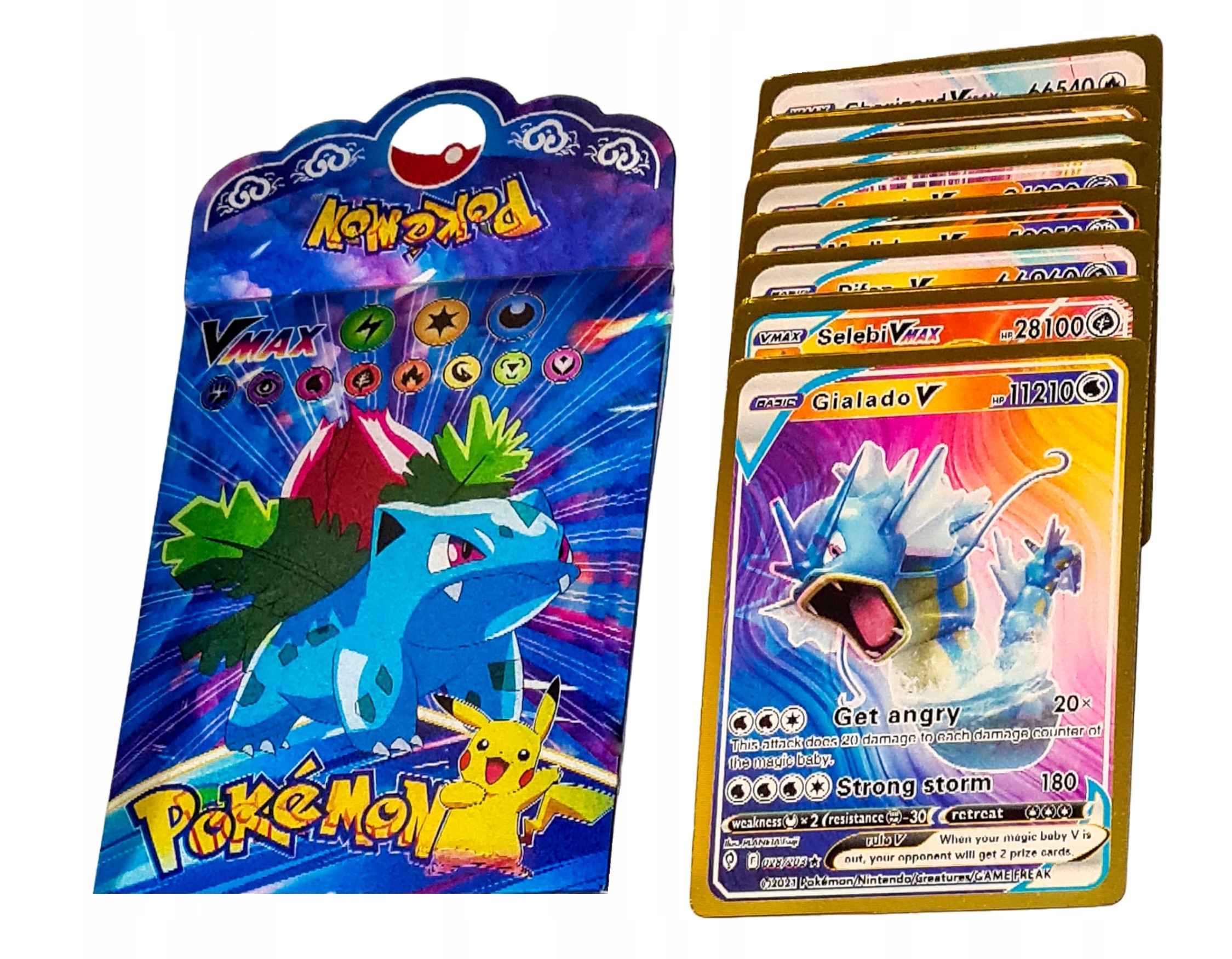 POKEMON GO KARTY TRÓJWYMIAROWE 3D SASZETKA 10 KART PREZENT KOLEKCJONERA
