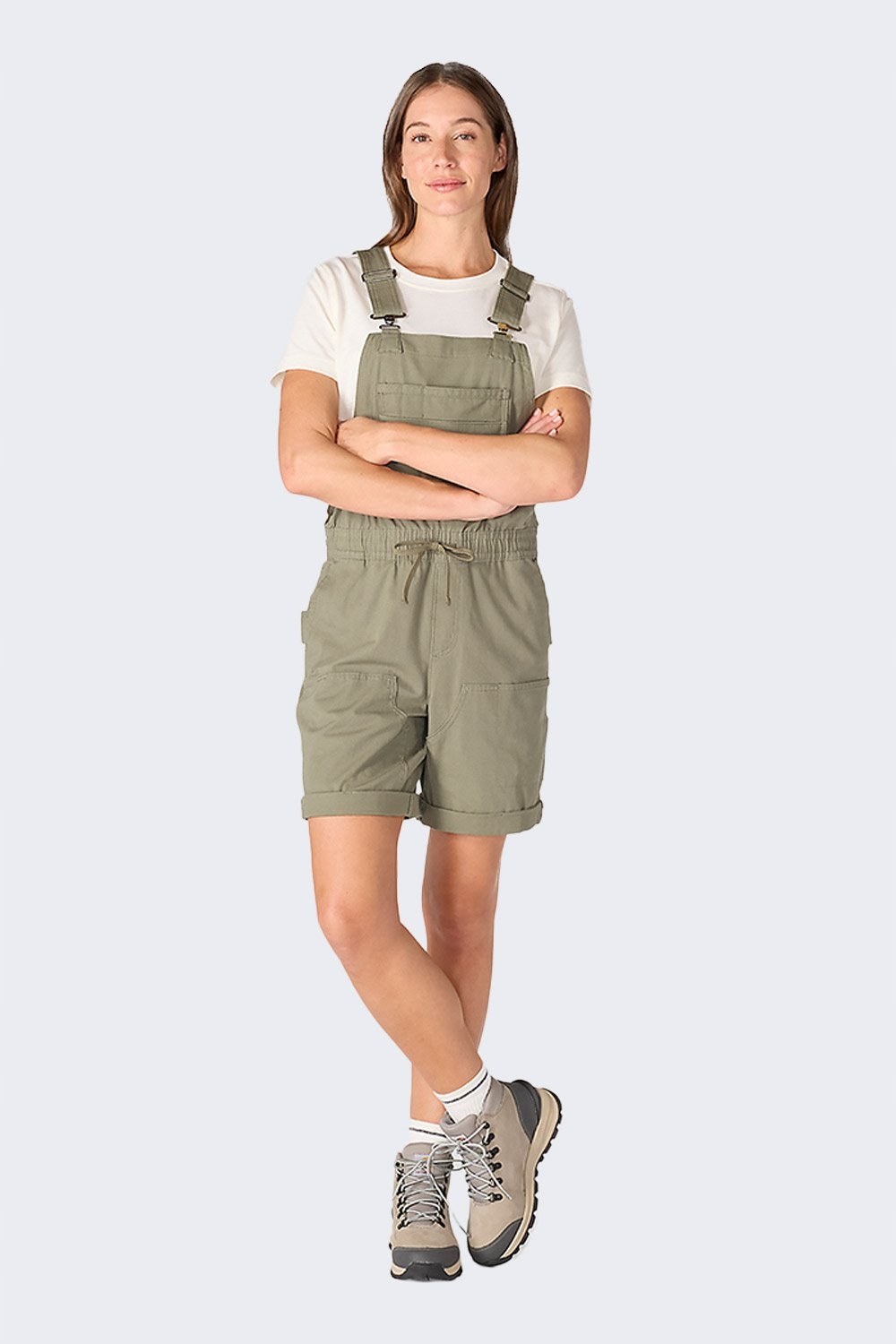 Kraťasy Carhartt Rugged Flex Shortall Dusty Olive