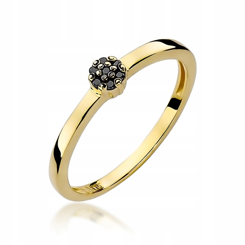 

Złoty Pierścionek 585 Czarny Brylant 0,04 ct