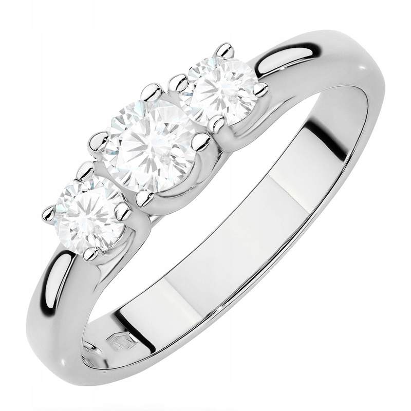 Zlatý Prstýnek pr. 585 14k Laboratorní diamanty 0,49ct