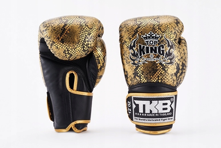 Boxerské rukavice Top King Muay Thai Star Air Snake black/gold