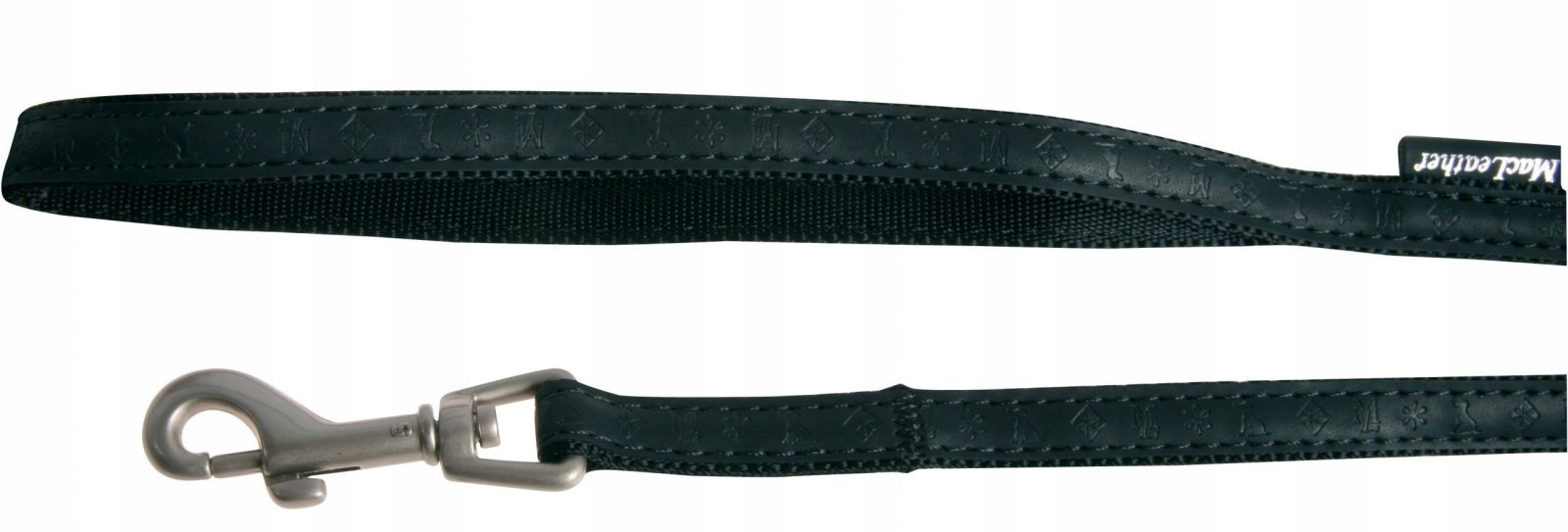 Levně Zolux Mac Leather vodítko pro psa 25mm x 1.2m černá