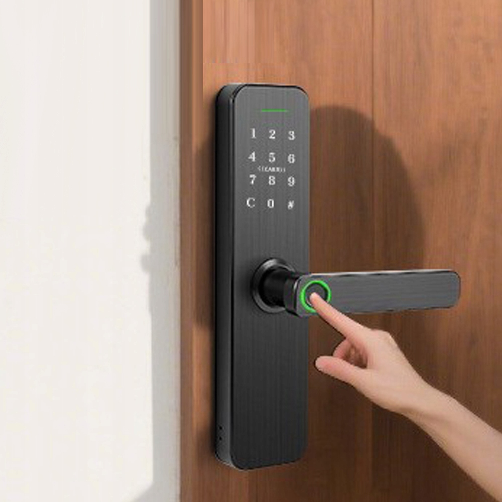 Inteligentní Zámek Na Otisk Prstu, Elektronická Klika S Heslem Wifi