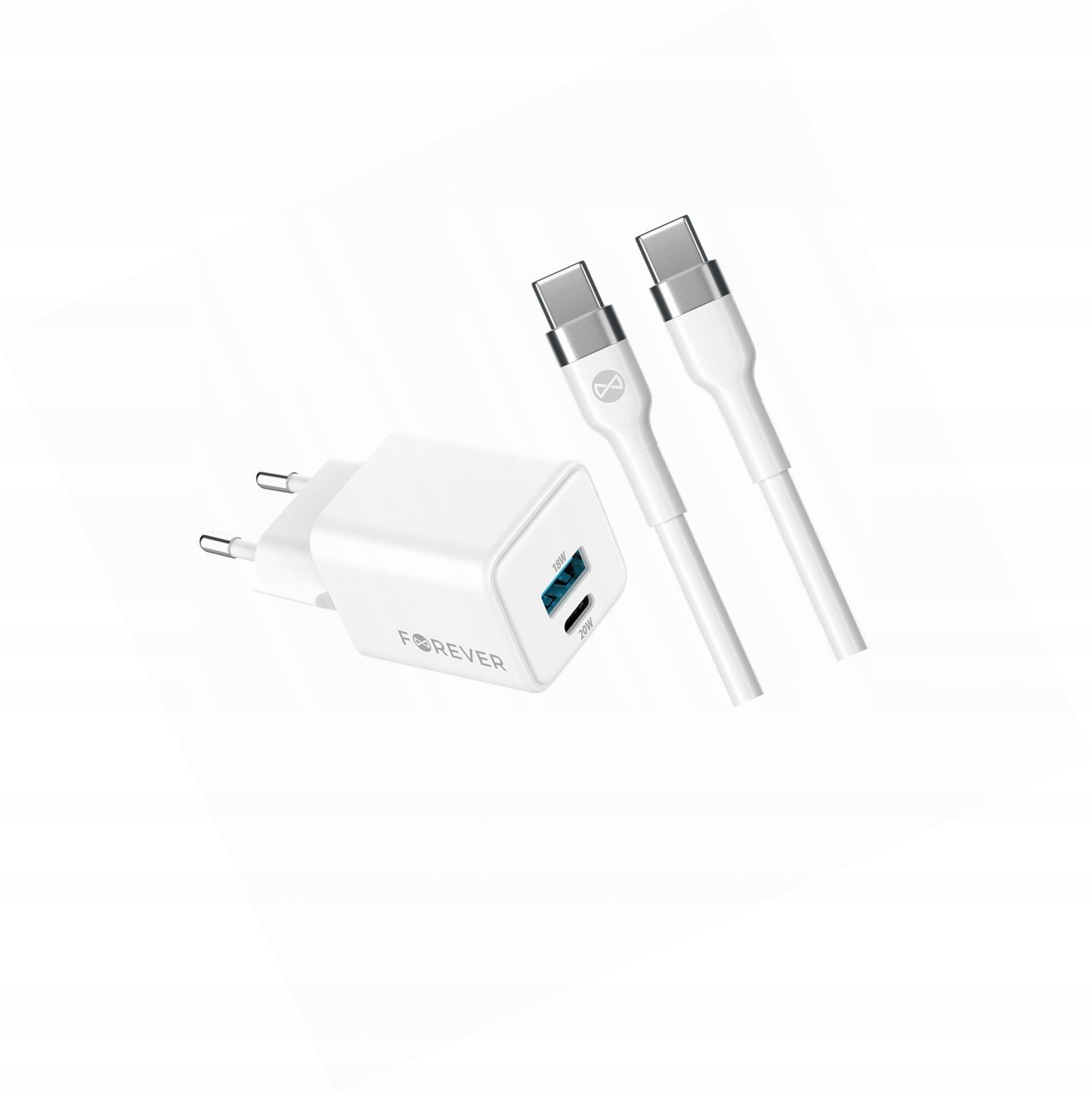 Szybka ładowarka GaN 20W Usb i Usb-c z kablem do Xiaomi Redmi Note 11S