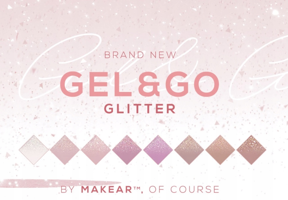 Makear Żel budujący GLITTER ROSE Gel&Go 50ml Marka Makear