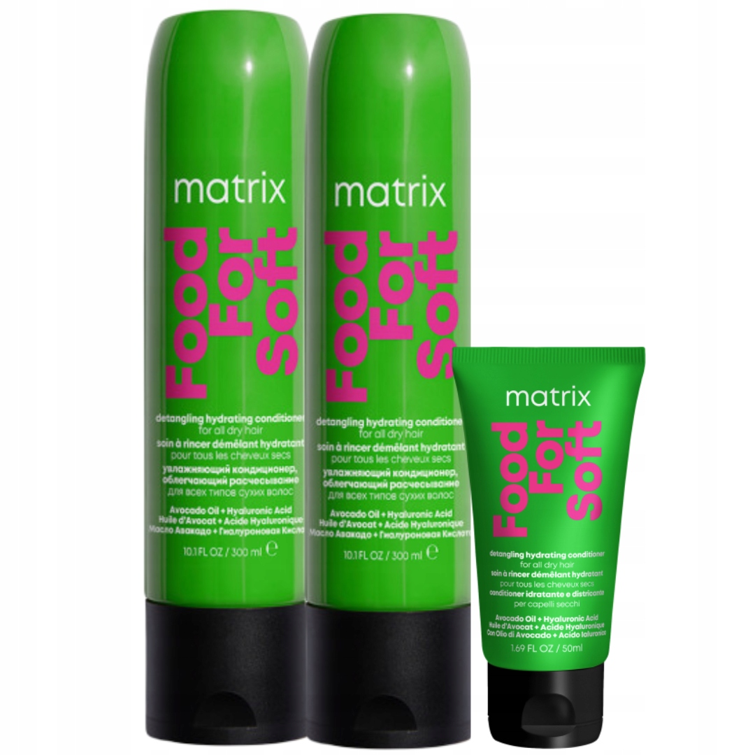 Matrix Zestaw Nawilżający Food For Soft: odżywka do włosów, 300ml