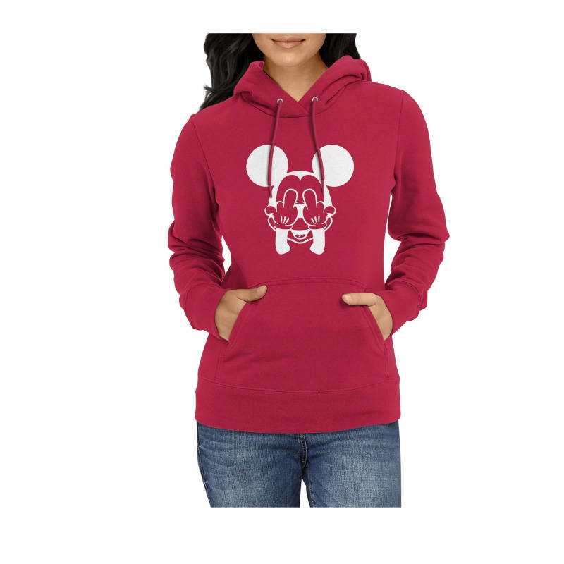 

Bluza damska Mickey f*ck it, malinowa XL